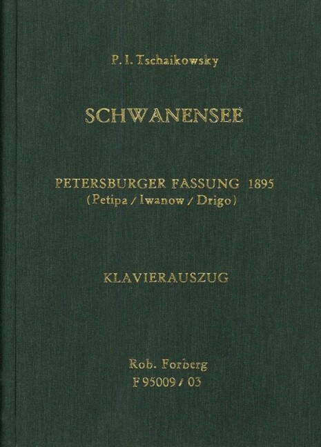 Vorderes Coverbild Schwanensee op.20 (Petersburger Fassung 1895)