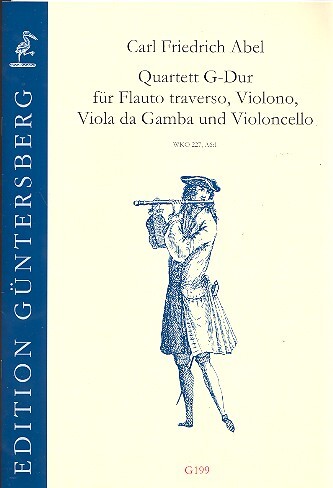 Vorderes Coverbild Quartett G-Dur für Traversflöte, Violine,