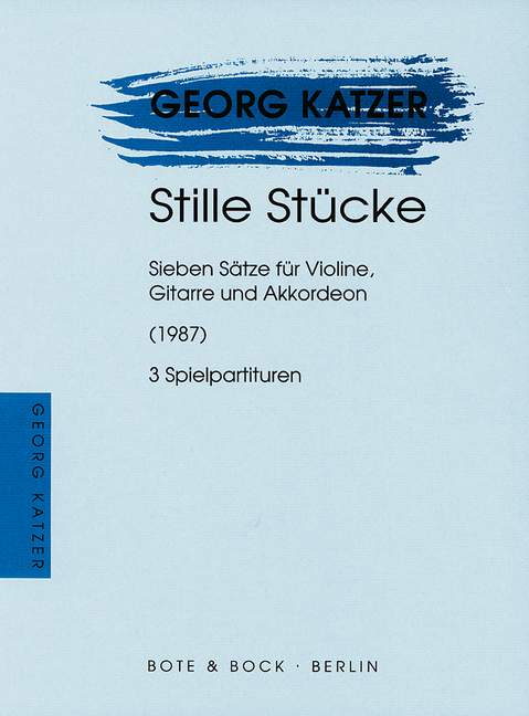 Vorderes Coverbild Stille Stücke 7 Sätze (1987)