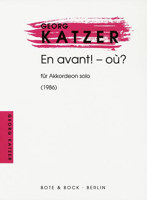 Vorderes Coverbild En Avant Où