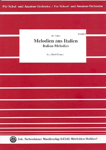 Vorderes Coverbild Melodien aus Italien für Schul-Orchester