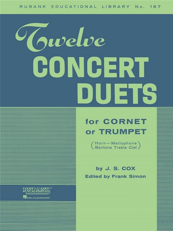 Vorderes Coverbild 12 Concert Duets for cornet or