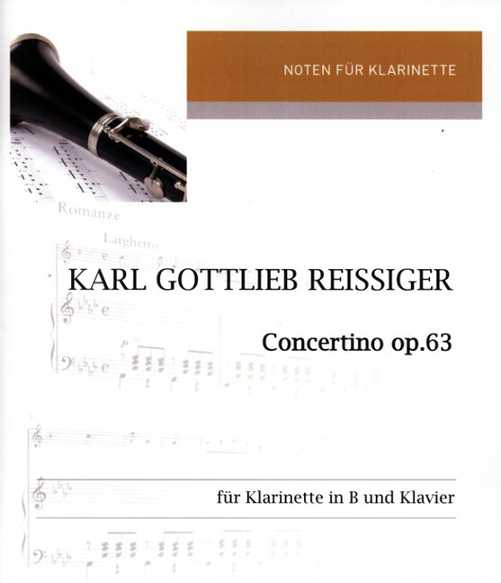 Vorderes Coverbild Concertino op.63 für Klarinette und