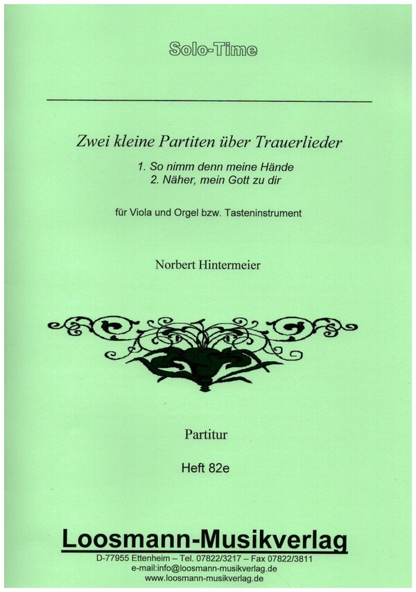 Vorderes Coverbild 2 kleine Partiten über Trauerlieder