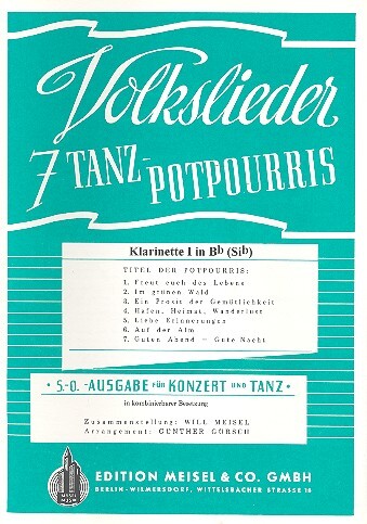 Vorderes Coverbild 7 Volkslieder-Tanzpotpourris