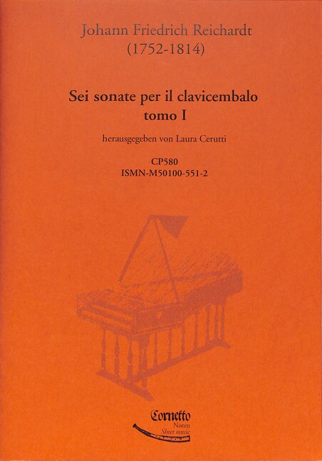 Vorderes Coverbild 6 sonate vol.1 per il clavicembalo