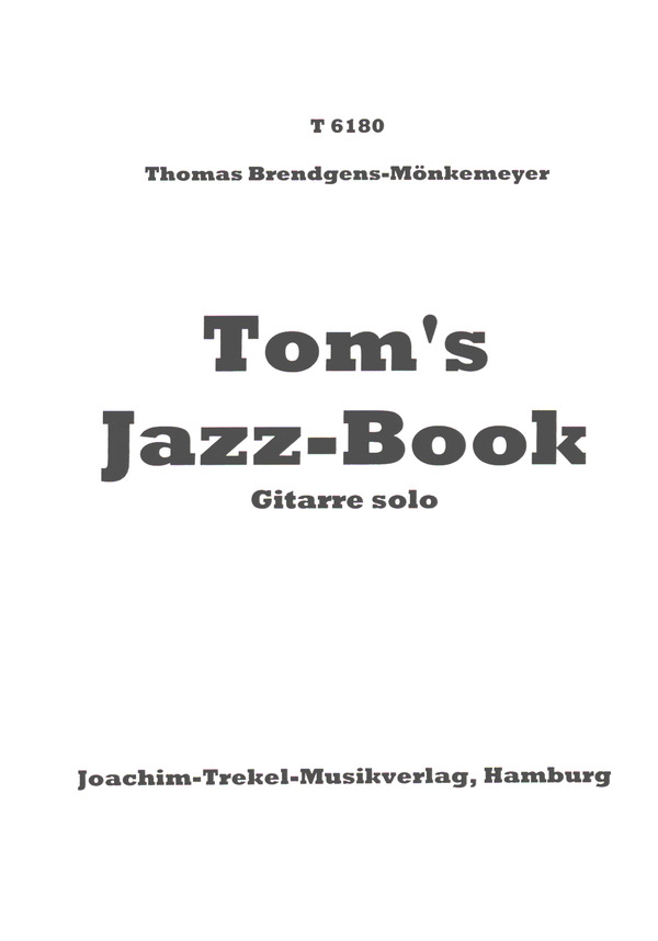 Vorderes Coverbild Tom's Jazz-Book