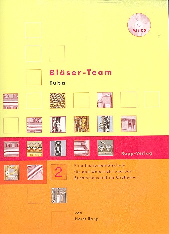 Vorderes Coverbild Bläser-Team Bd.2 (+CD) für Tuba