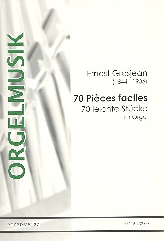 Vorderes Coverbild 70 leichte Orgelstücke