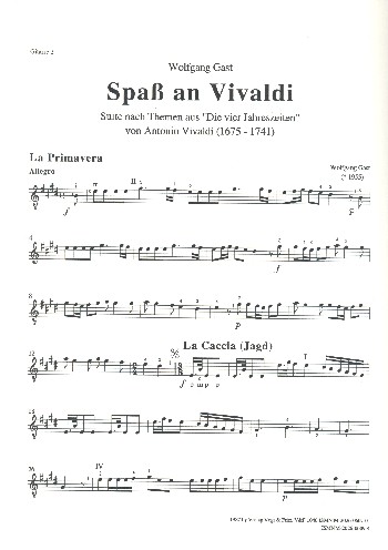 Vorderes Coverbild Spaß an Vivaldi für 4 Gitarren (Ensemble)