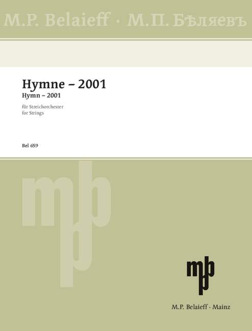 Vorderes Coverbild Hymne 2001