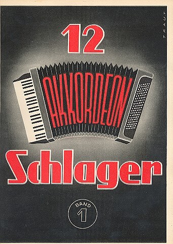 Vorderes Coverbild 12 Akkordeon-Schlager Band 1