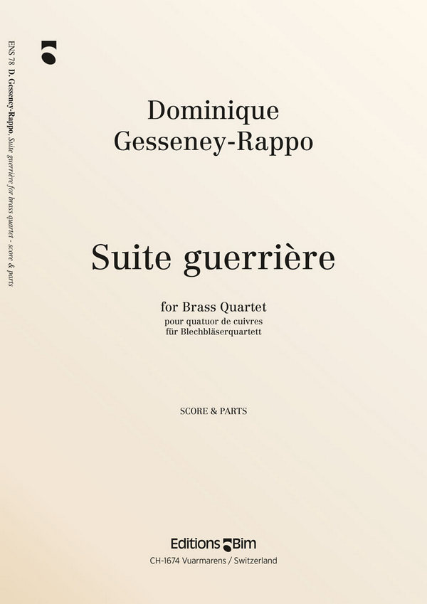Vorderes Coverbild Suite guerrière für 2 Trompeten,