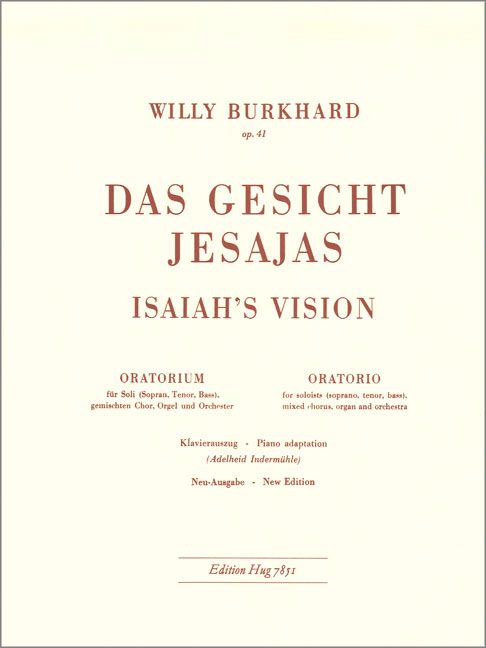Vorderes Coverbild Das Gesicht Jesajas op.41