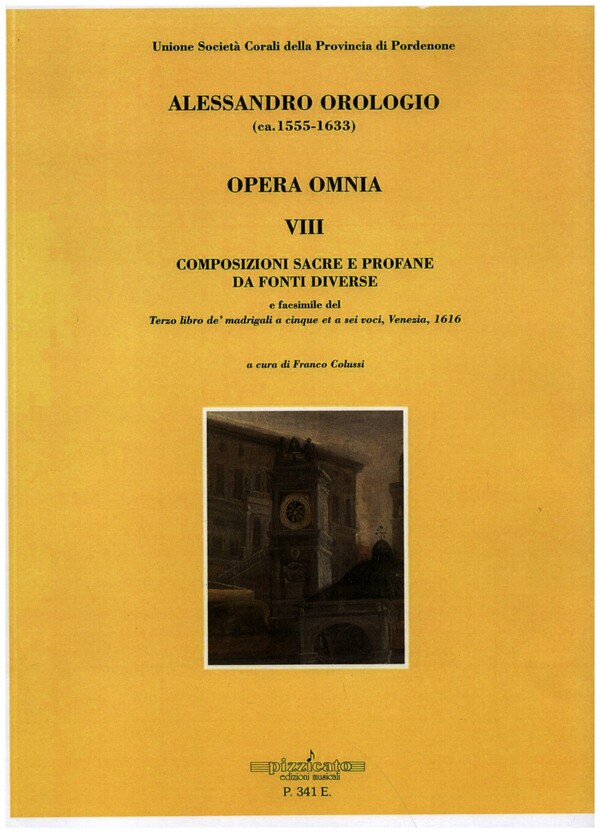 Vorderes Coverbild Opera Omnia vol.8 - Composizioni sacre e profane da fonti diverse