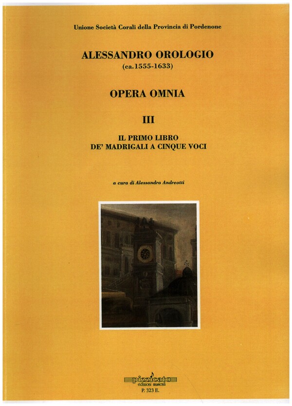 Vorderes Coverbild Opera Omnia vol.3 - Il primo libro de' madrigali a cinque voci