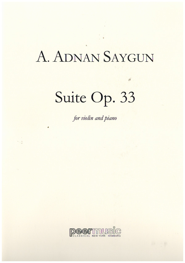 Vorderes Coverbild Suite op.33
