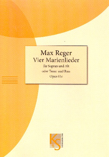 Vorderes Coverbild Vier Marienlieder op.61e