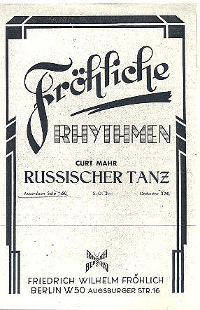Vorderes Coverbild Russischer Tanz
