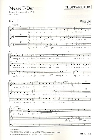 Vorderes Coverbild Messe F-Dur op.72