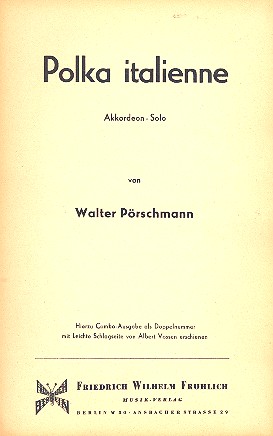 Vorderes Coverbild Polka Italienne