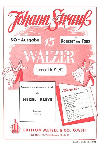 Vorderes Coverbild 15 Walzer von Strauß