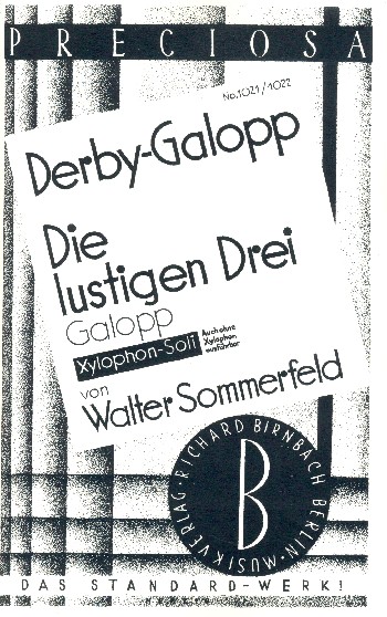 Vorderes Coverbild Derby Galopp   und   Die lustigen drei: