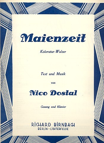 Vorderes Coverbild Maienzeit Koloraturwalzer
