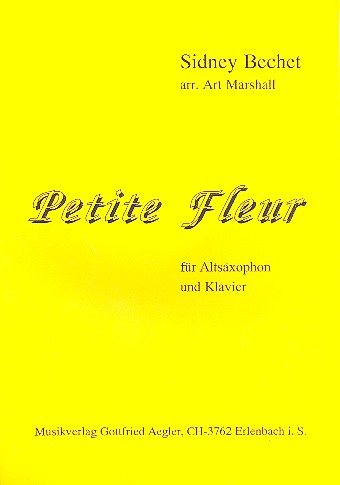 Vorderes Coverbild Petite fleur für Altsaxophon
