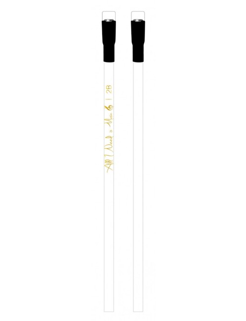 Vorderes Coverbild Bleistift "All I Need is Music" 2B/magnetisch/auswechselbarer Radierer