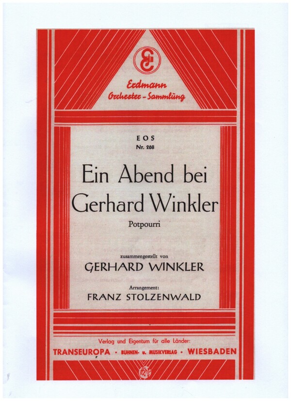 Vorderes Coverbild Ein Abend bei Gerhard Winkler: