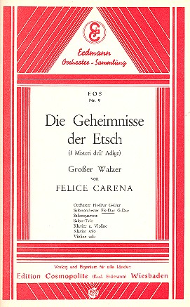 Vorderes Coverbild Die Geheimnisse der Etsch Fis-Dur: