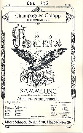 Vorderes Coverbild Champagner-Galopp op.14: