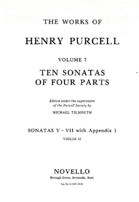 Vorderes Coverbild 10 Sonatas of 4 Parts (nos.5-7)