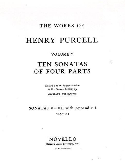 Vorderes Coverbild 10 Sonatas of 4 Parts (nos.5-7)