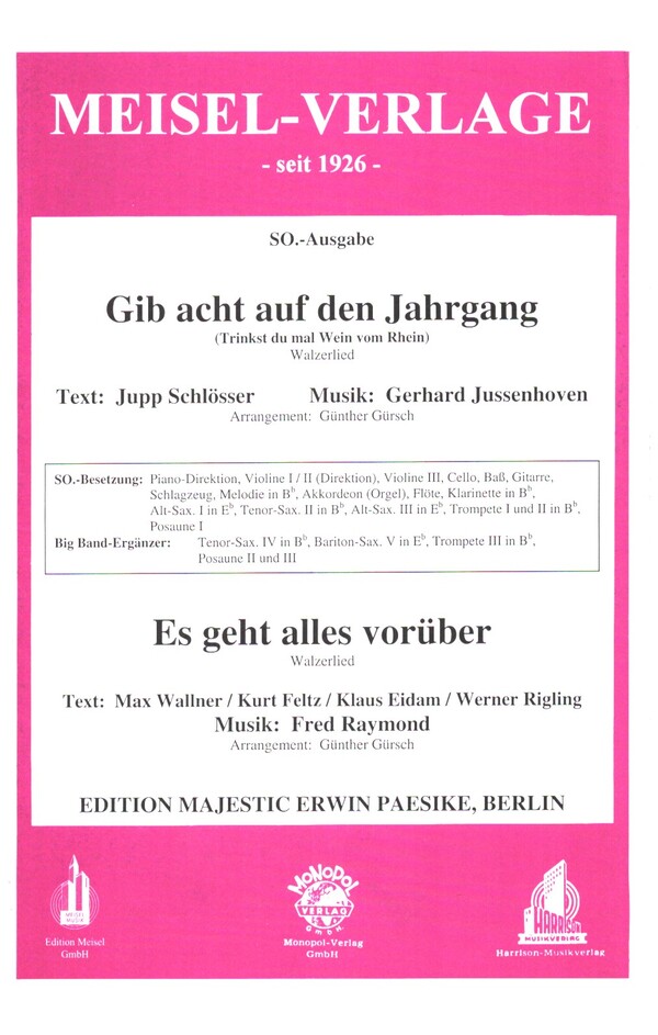 Vorderes Coverbild Gib acht auf den Jahrgang   und