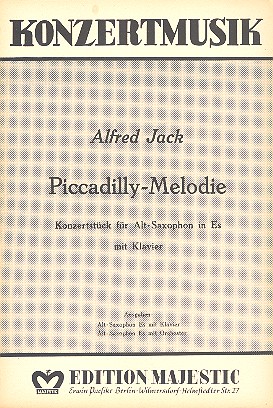 Vorderes Coverbild Piccadilly-Melodie für