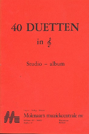 Vorderes Coverbild 40 Duette im Violinschlüssel