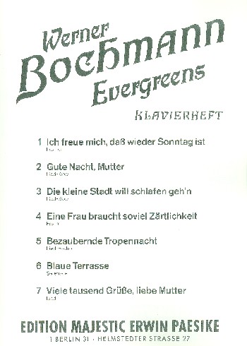Vorderes Coverbild Evergreens