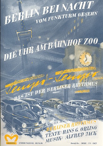 Vorderes Coverbild Tempo-Tempo das ist der Berliner Rhytmus