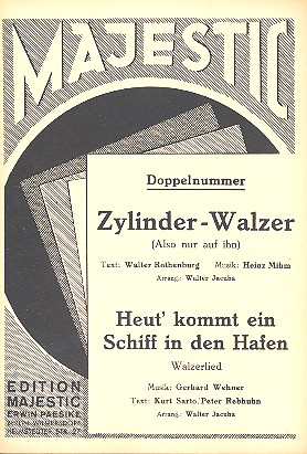 Vorderes Coverbild Zylinder-Walzer   und   Heut kommt