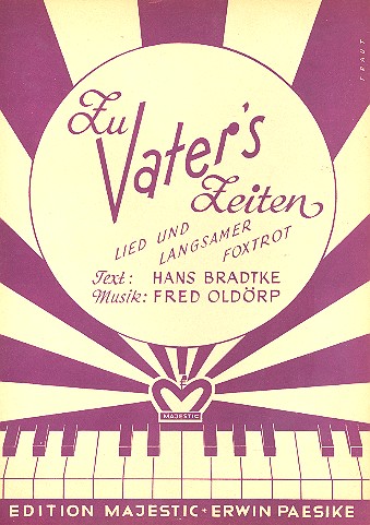 Vorderes Coverbild Zu Vaters Zeiten: für