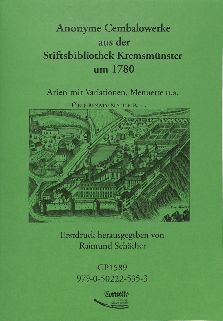 Vorderes Coverbild Anonyme Cembalowerke aus der Stiftsbibliothek Kremsmünster um 1780