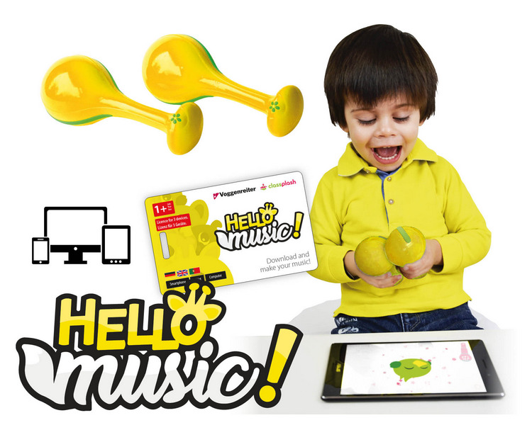 Vorderes Coverbild Hello Music Maracas-Set (mit App/Lernsoftware)