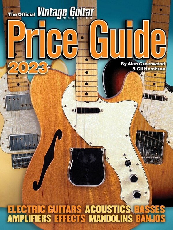 Vorderes Coverbild Official Vintage Guitar Magazine Price Guide 2023