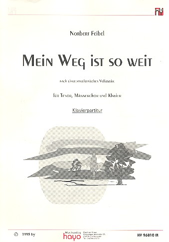 Vorderes Coverbild Mein Weg ist so weit für Tenor,
