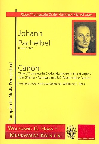 Vorderes Coverbild Canon für Oboe (Trompete/Klarinette)