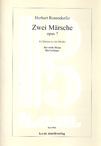 Vorderes Coverbild 2 Märsche op.7