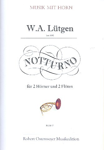 Vorderes Coverbild Notturno für 2 Hörner und 2 Flöten