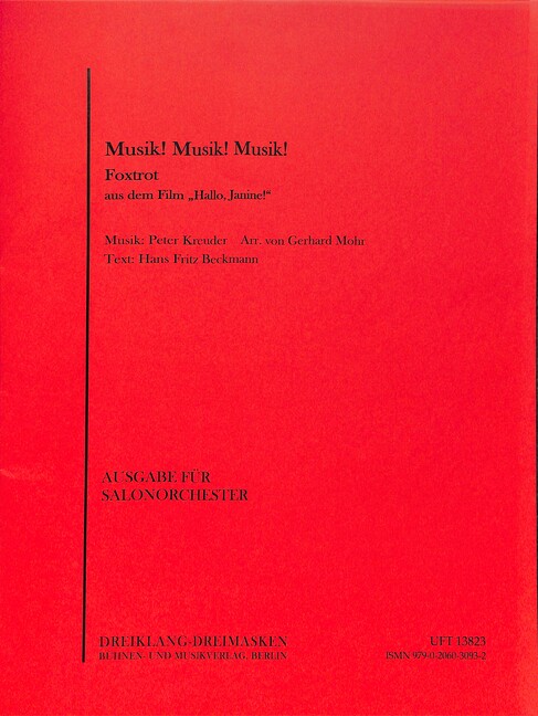 Vorderes Coverbild Musik Musik Musik für Salonorchester